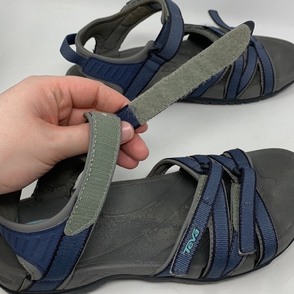 Teva Tirra Blue Outdoor Hiking Sandal Cushioned Quick Dry Comfort Walking - Picture 10 of 14